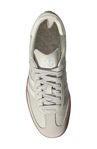 Shop Adidas Originals Samba Sneaker In Alumina/ Chalk/ Wonder Beige