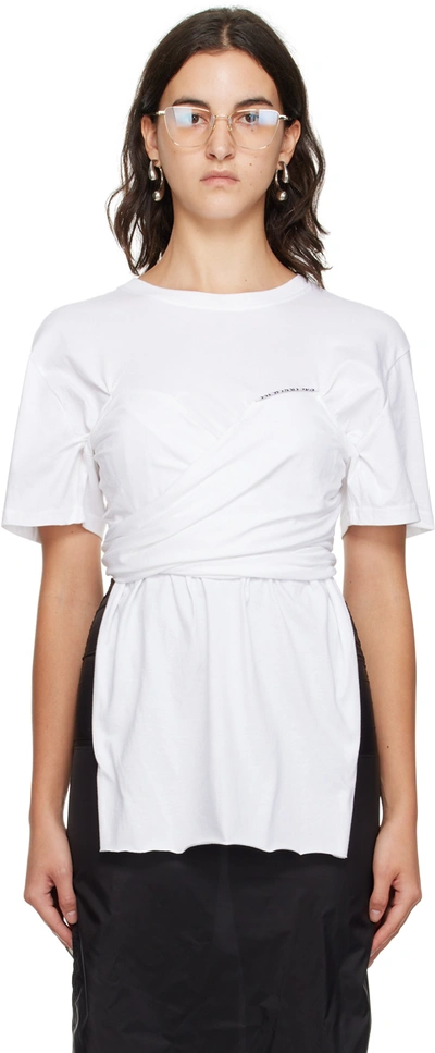 Shop Hodakova White Twist T-shirt