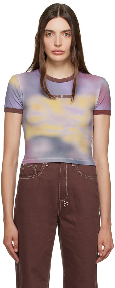 Shop Ksubi Purple Refract Sott T-shirt In Assorted