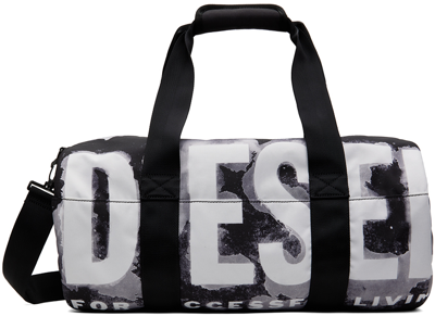 Shop Diesel Black Rave Duffle Bag In T8013