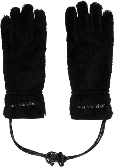 Shop And Wander Black High Loft Gloves In 010 Black