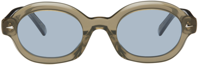Shop Retrosuperfuture Beige Marzo Sunglasses In Rules