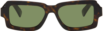Shop Retrosuperfuture Tortoiseshell Pilastro Sunglasses In Havana 3627