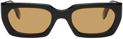Shop Retrosuperfuture Black Teddy Refined Sunglasses