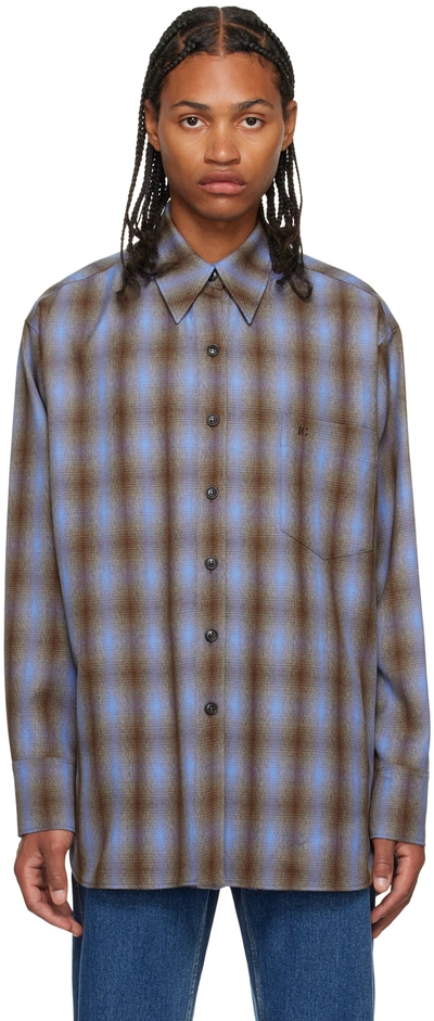 Shop Low Classic Blue Check Shirt