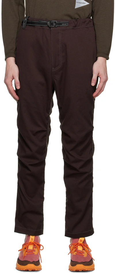Shop And Wander Burgundy Climbing Trousers In 071 Bordeaux