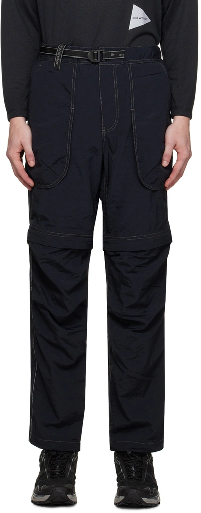 Shop And Wander Black 2way Track Pants In 010 Black