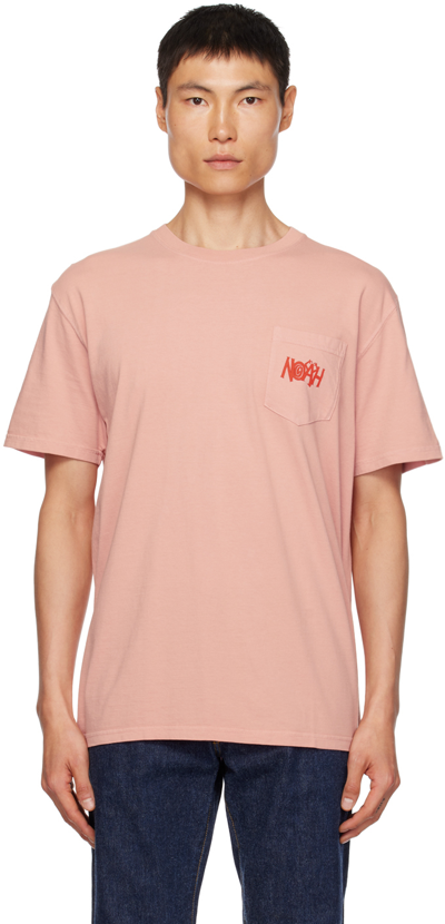 Shop Noah Pink Chaos T-shirt In Rose