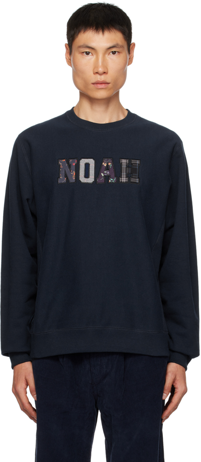 Shop Noah Navy Appliqué Sweatshirt
