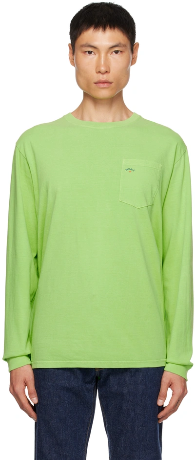 Shop Noah Green Classic Long Sleeve T-shirt In Jasmine Green
