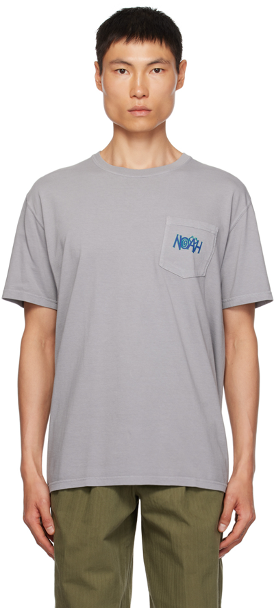 Shop Noah Gray Chaos T-shirt In Mid Grey