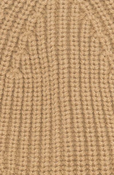 Shop Allsaints Ribbed Beanie In Cortina Beige
