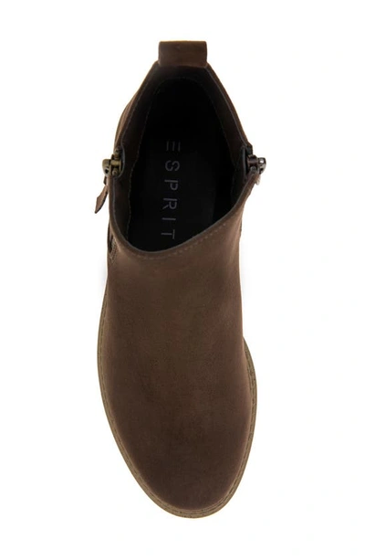 Shop Esprit Sassie Lug Boot In Dark Brown
