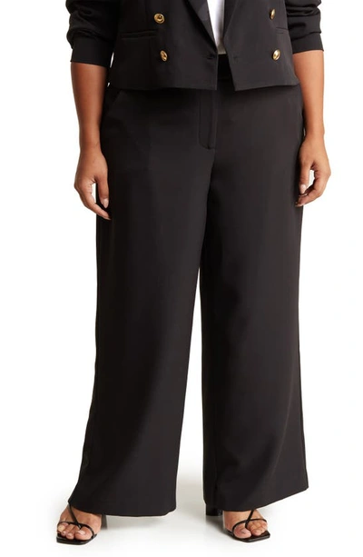 Shop By Design Senia Flat Front Pants In Black