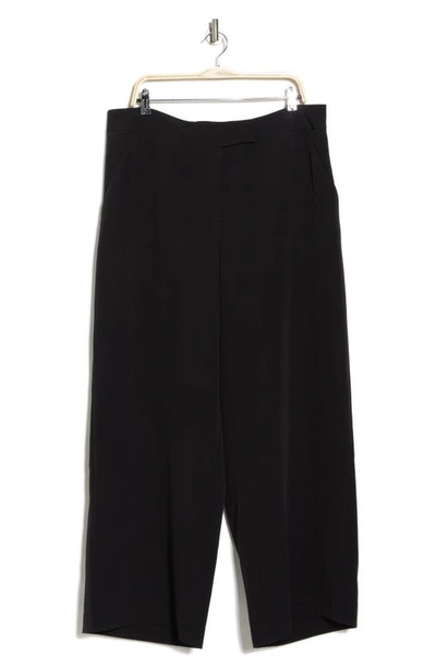 By Design Senia Flat Front Pants In Black
