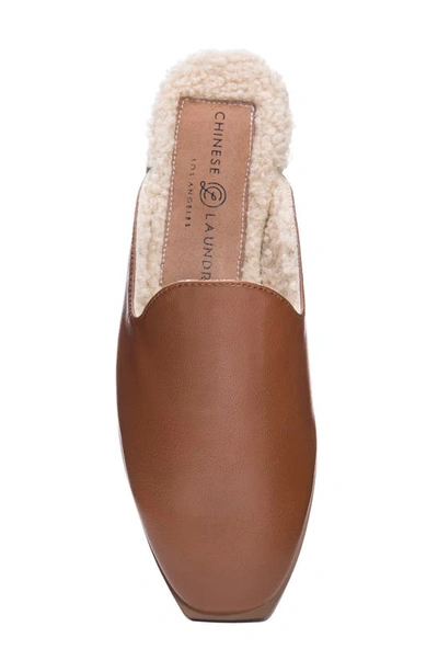 Shop Chinese Laundry Domino Mule In Camel Faux Leather