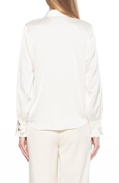 Shop Alexia Admor Ruffle Point Collar Blouse In Ivory