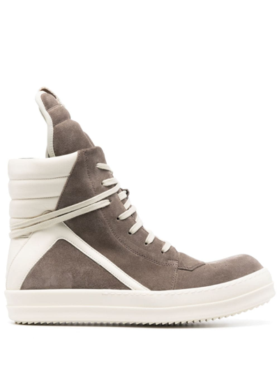 Shop Rick Owens Sneakers Alte Geobasket In Grey