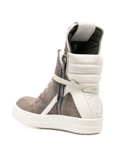 Shop Rick Owens Sneakers Alte Geobasket In Grey
