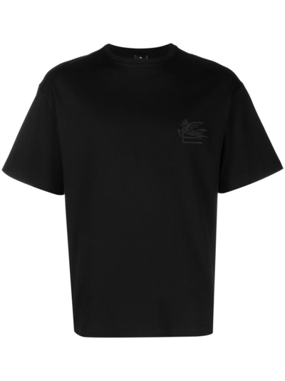 Shop Etro T-shirt Con Logo In Black