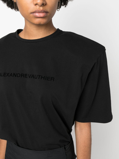 Shop Alexandre Vauthier T-shirt Con Logo In Black