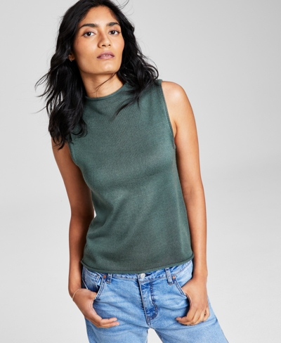 Shop And Now This Women's Sleeveless Mock Neck Sweater In Meadowland