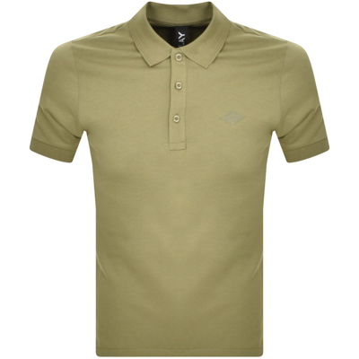 Shop Replay Short Sleeved Logo Polo T Shirt Green