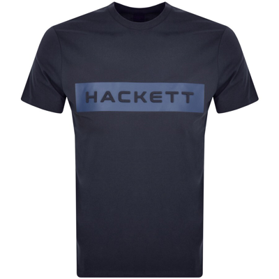 Shop Hackett Hs  T Shirt Navy