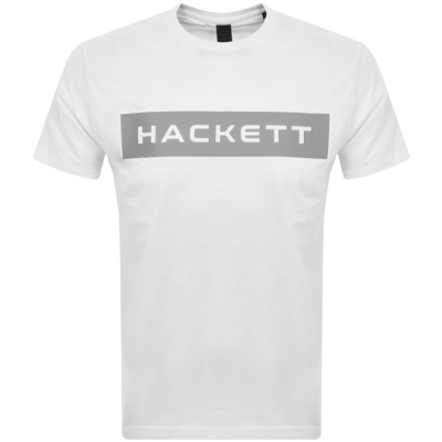 Shop Hackett Hs  T Shirt White
