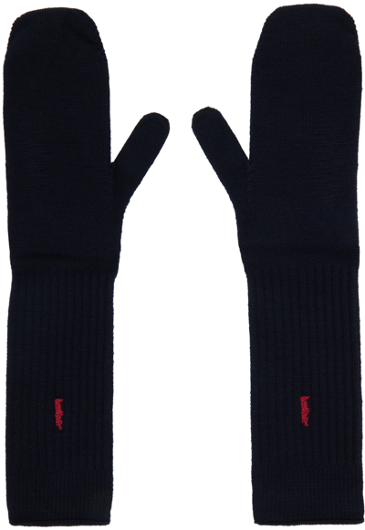 Doublet Navy 'socks Or Gloves?' Gloves In Navy