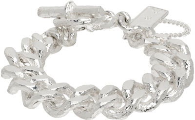 Shop Pearls Before Swine Silver Spliced Link Bracelet In .925 Silver