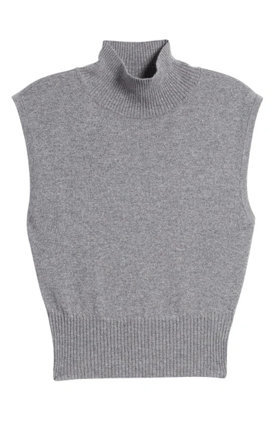 Shop Reformation Arco Sleeveless Cashmere Sweater In Dark Grey