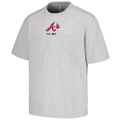 Shop Pleasures Gray Atlanta Braves Mascot T-shirt