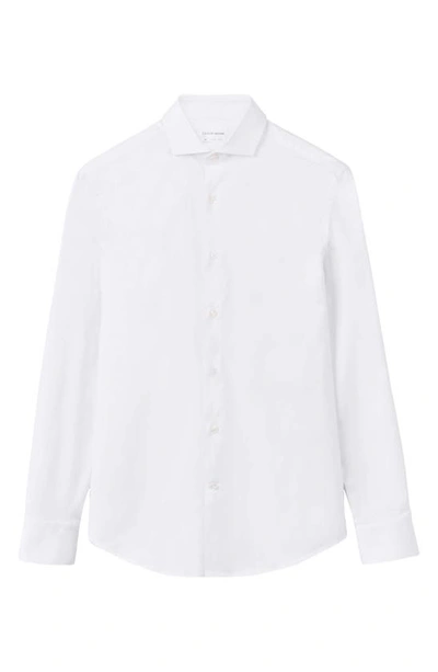 Shop Tiger Of Sweden Farrell 5 Slim Fit Button-up Shirt In Pure White