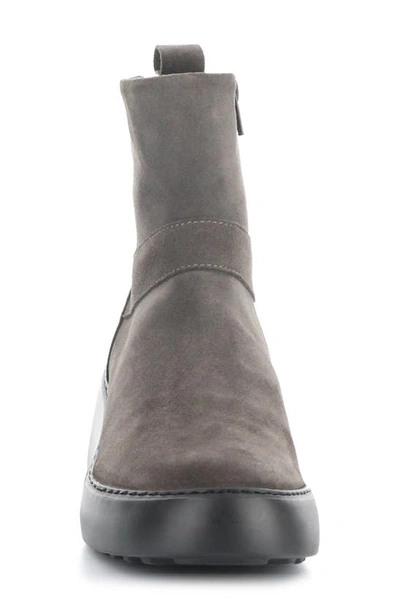 Shop Fly London Doxe Wedge Platform Boot In 001 Anthracite/ Black