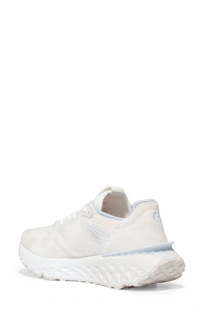 Shop Cole Haan 5.zerogrand Embrostitch Running Shoe In White/ Whit