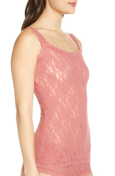 Shop Hanky Panky Lace Camisole In Pink Sands