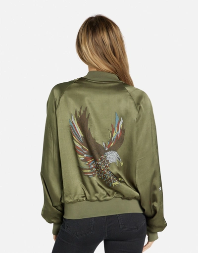 Shop Lauren Moshi Mckay Vintage Eagle In Military/orange