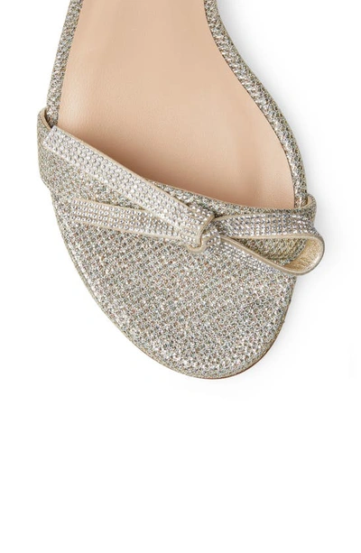 Stuart Weitzman Nearlynude Ankle Strap Sandal In Platino