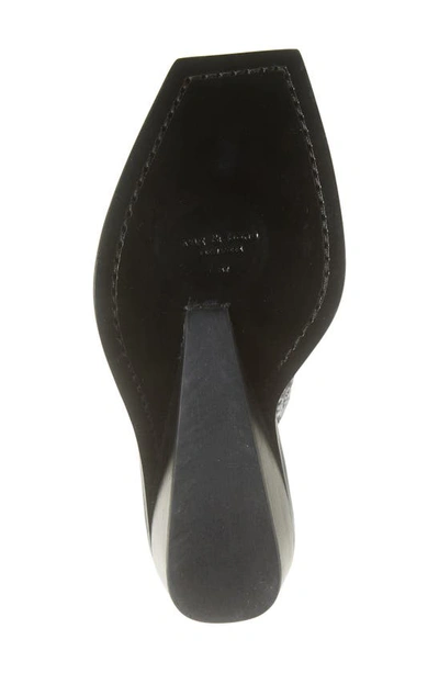 Rag & Bone Santiago Snakeskin Embossed Wedge Sandal In White Snake