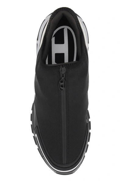 Shop Diesel S-serendipity Pro-x1 Zip X Slip-on Sneakers In Black