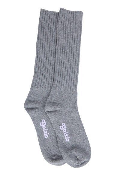 Danielle Guizio Ny Cozy Socks In Heather Grey
