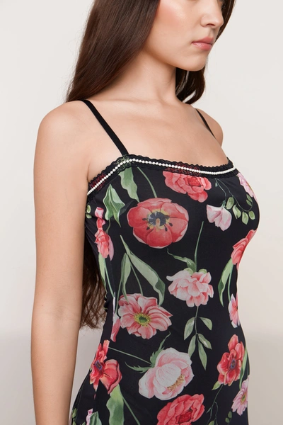Shop Danielle Guizio Ny Mesh Mini Dress In Tulip Multi
