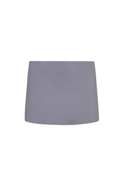 Shop Danielle Guizio Ny Micro Mini Stretch Skirt In Ash