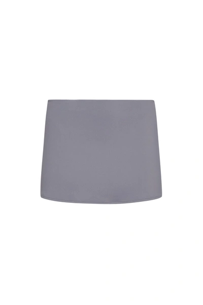 Danielle Guizio Ny Micro Mini Stretch Skirt In Ash