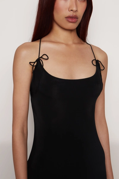 Shop Danielle Guizio Ny Slinky Midi Dress In Black