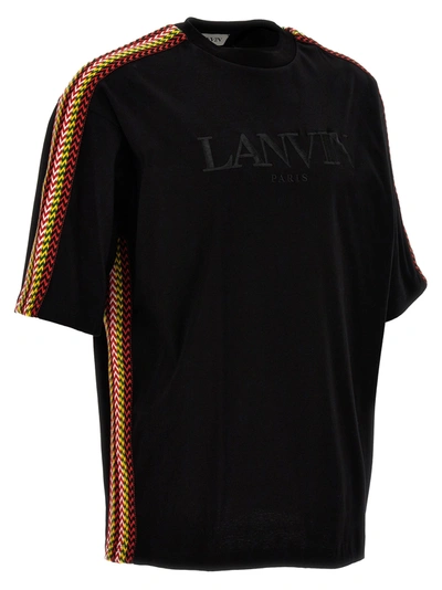 Shop Lanvin Braided Band T-shirt Black