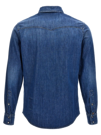 Shop Jacob Cohen Denim Shirt Shirt, Blouse Blue