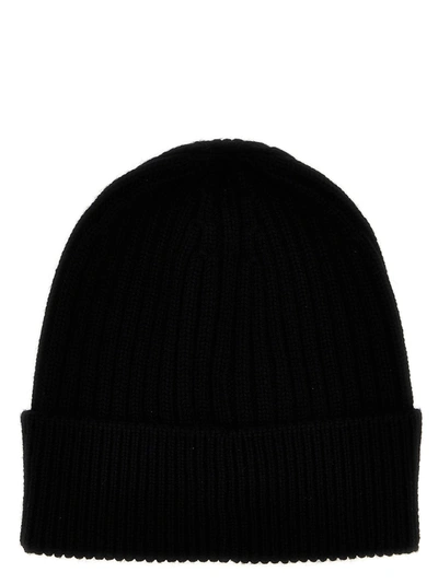 Shop Moncler Logo Patch Cap Hats Black