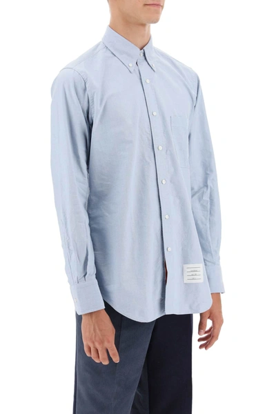 Shop Thom Browne Oxford Cotton Button Down Shirt